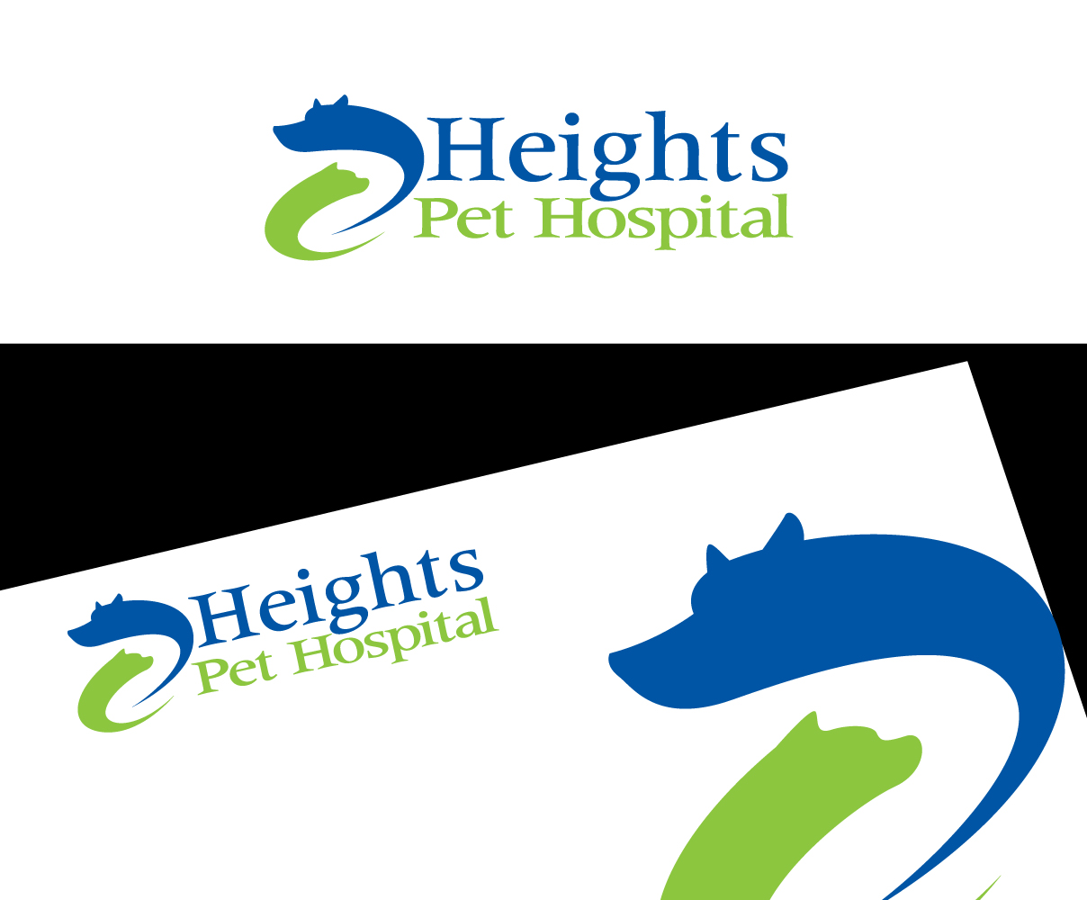 Diseño de Logo por blue eye para Heights Pet Hospital | Diseño #12014362