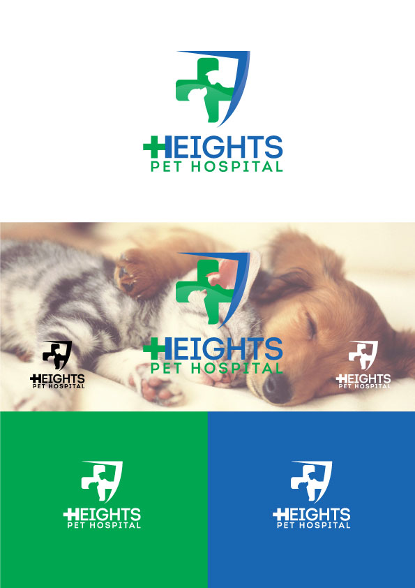 Logo Design by dailygraphics for Heights Pet Hospital | Design #12116591