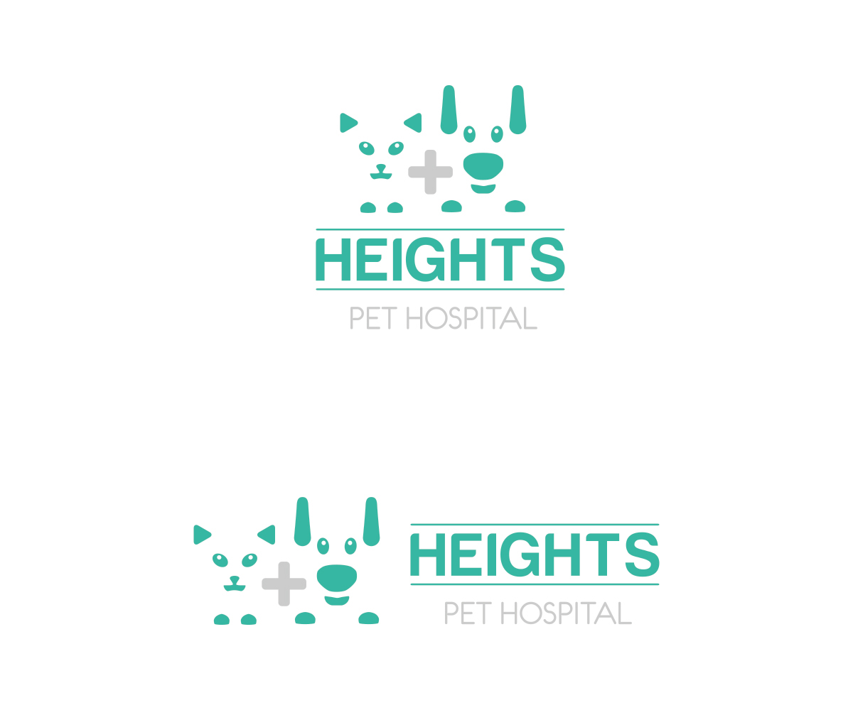 Logo Design by RIDVAN BULBUL for Heights Pet Hospital | Design #12100185