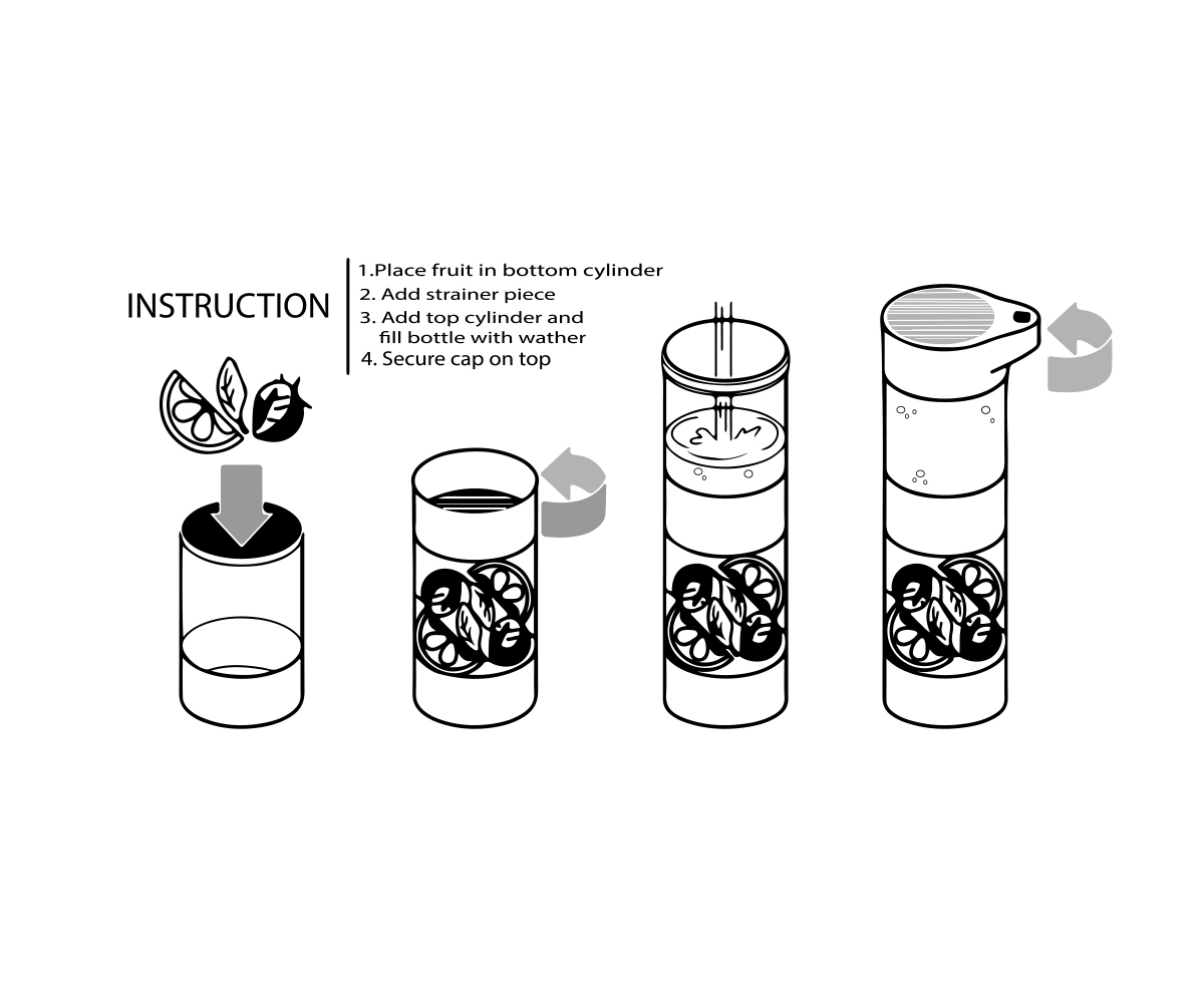 Diseño Con Ilustración por  Nastasoiu Eduard para Define Bottle | Diseño #2369979