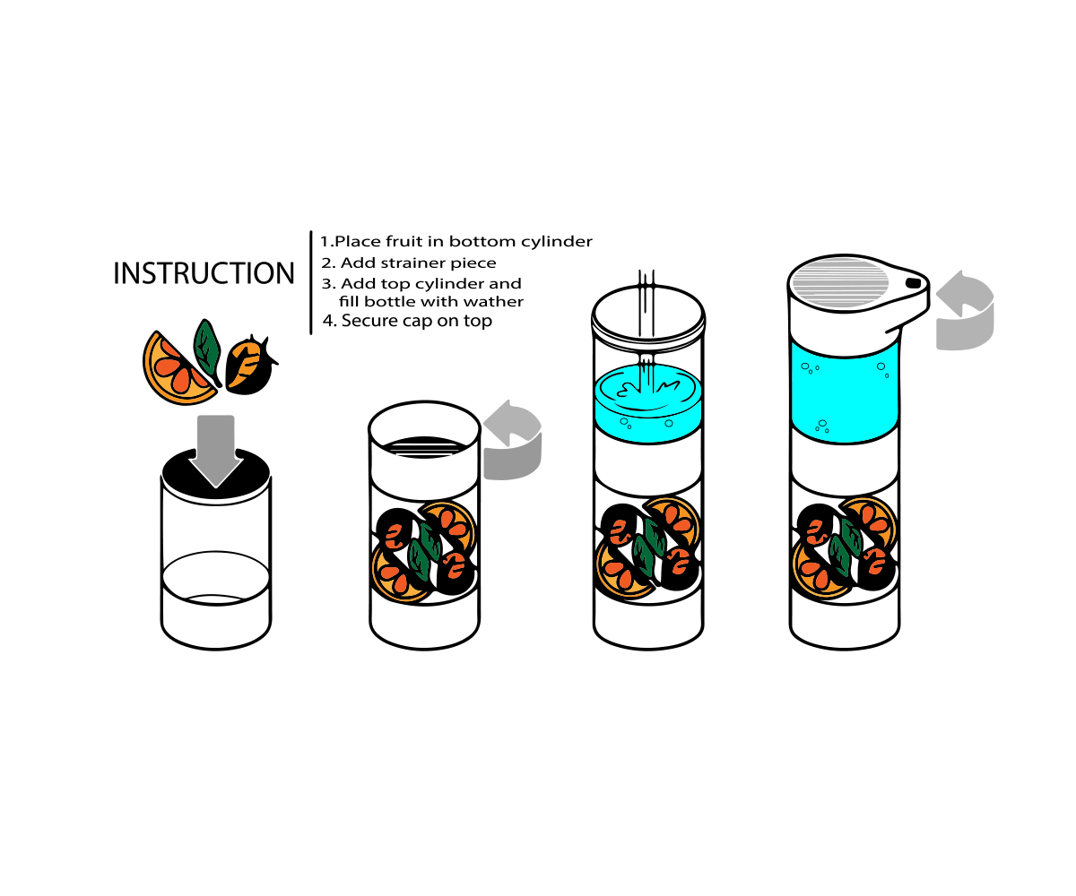 Diseño Con Ilustración por  Nastasoiu Eduard para Define Bottle | Diseño #2370011