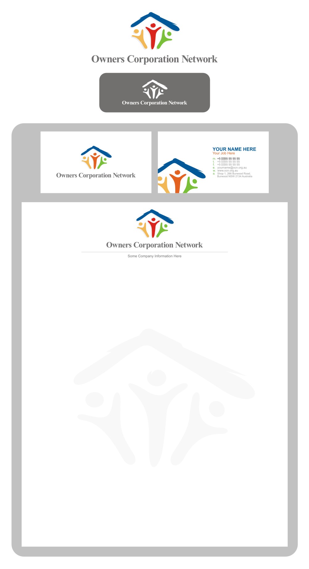 Stationery Design by In2Graphics for Owners Corporation Network of Australia Inc | Design #27827