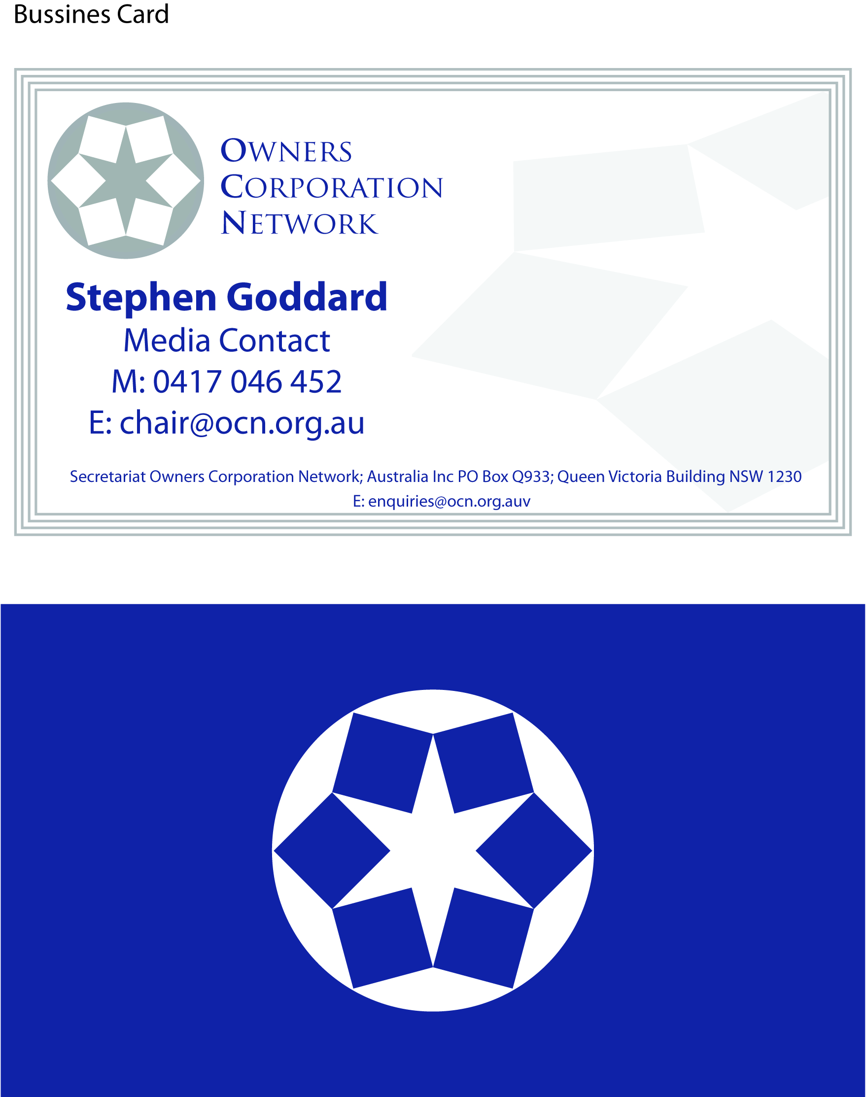 Stationery Design by Milos Grujic for Owners Corporation Network of Australia Inc | Design #27949