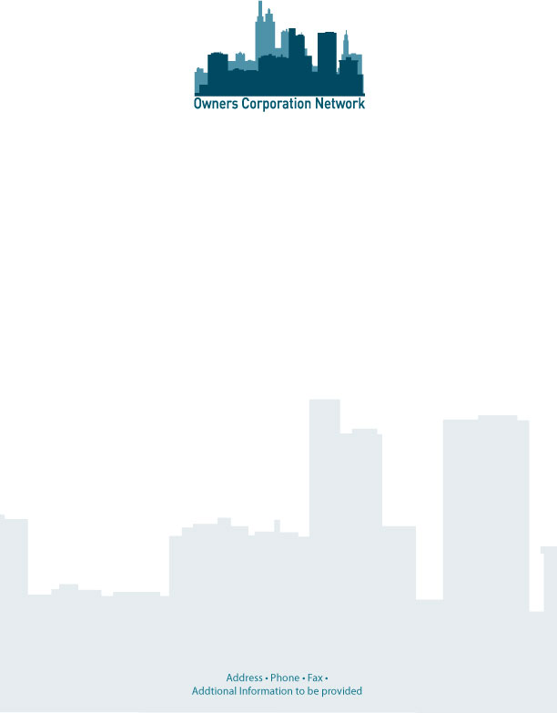 Stationery Design by Amanda Moon Designs for Owners Corporation Network of Australia Inc | Design #28365