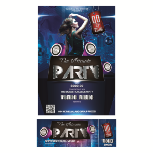 University Dance Party (Canterbury Uni CHCH NZ) | Poster Design by Filo F