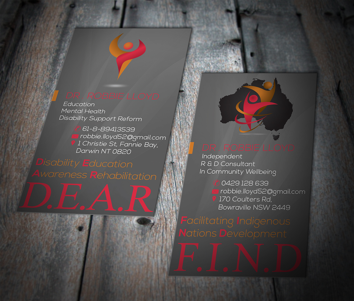 Diseño de Tarjeta de Presentación por MT para DEAR - Disability Education Awareness Rehabilitation | Diseño: #2421572