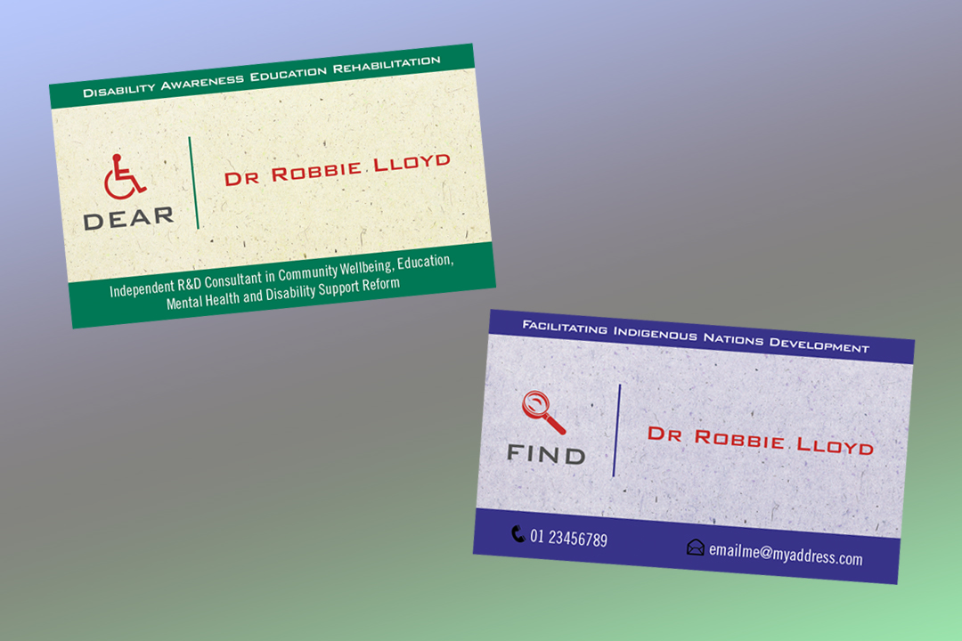 Business Card Design by iLexter for DEAR - Disability Education Awareness Rehabilitation | Design #2419197
