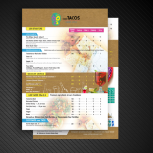 Menu Design by uk for Solo Tacos Tijuana Style | Design: #12000500
