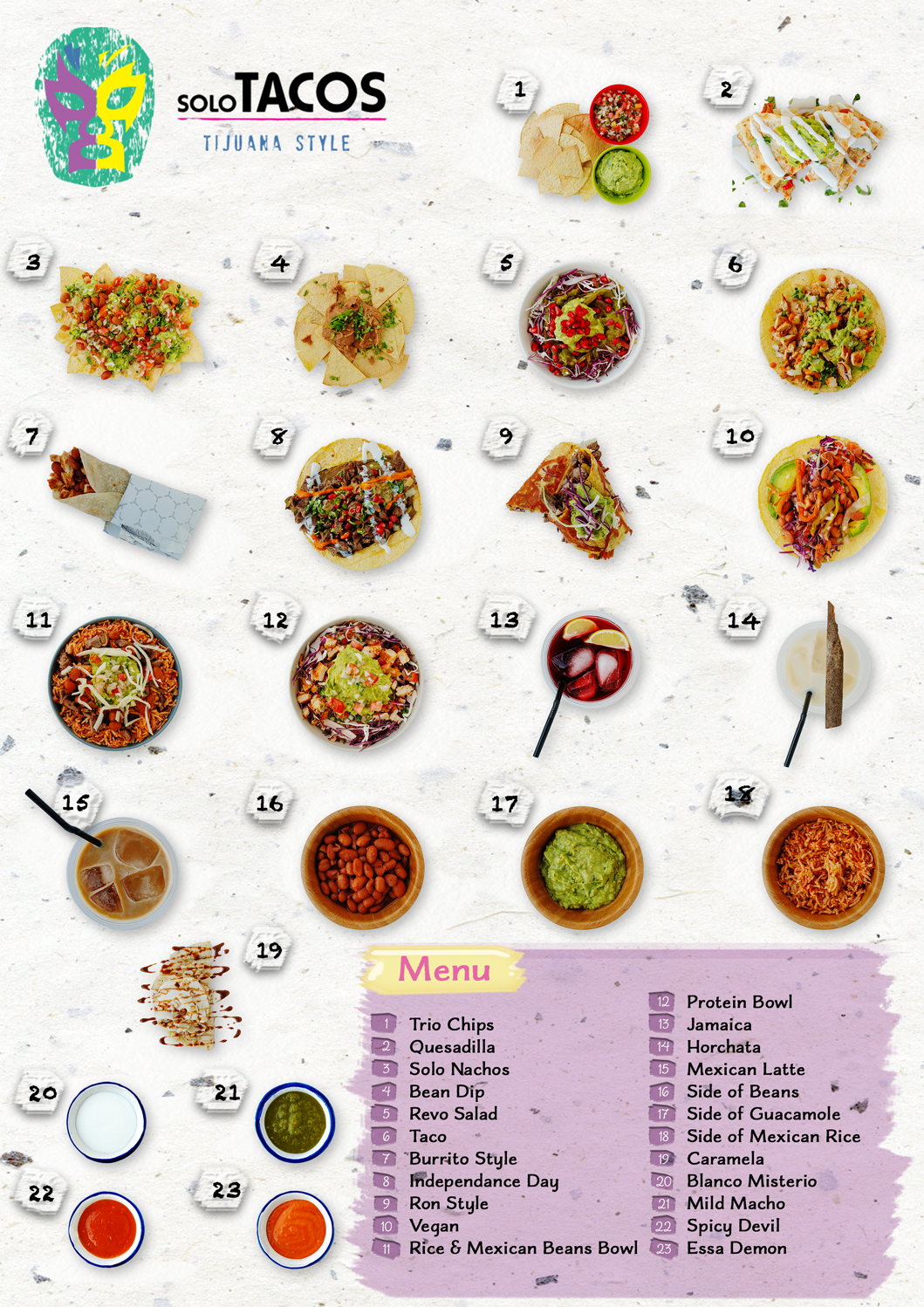 Menu Design by UrbainFX for Solo Tacos Tijuana Style | Design #12121461