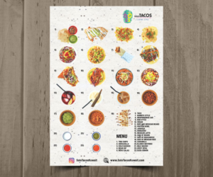 Menu Design by Cut and Glue for Solo Tacos Tijuana Style | Design: #12095493