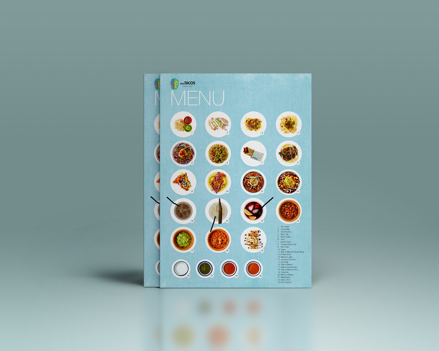 Menu Design by Hermitage Creative for Solo Tacos Tijuana Style | Design #12076326