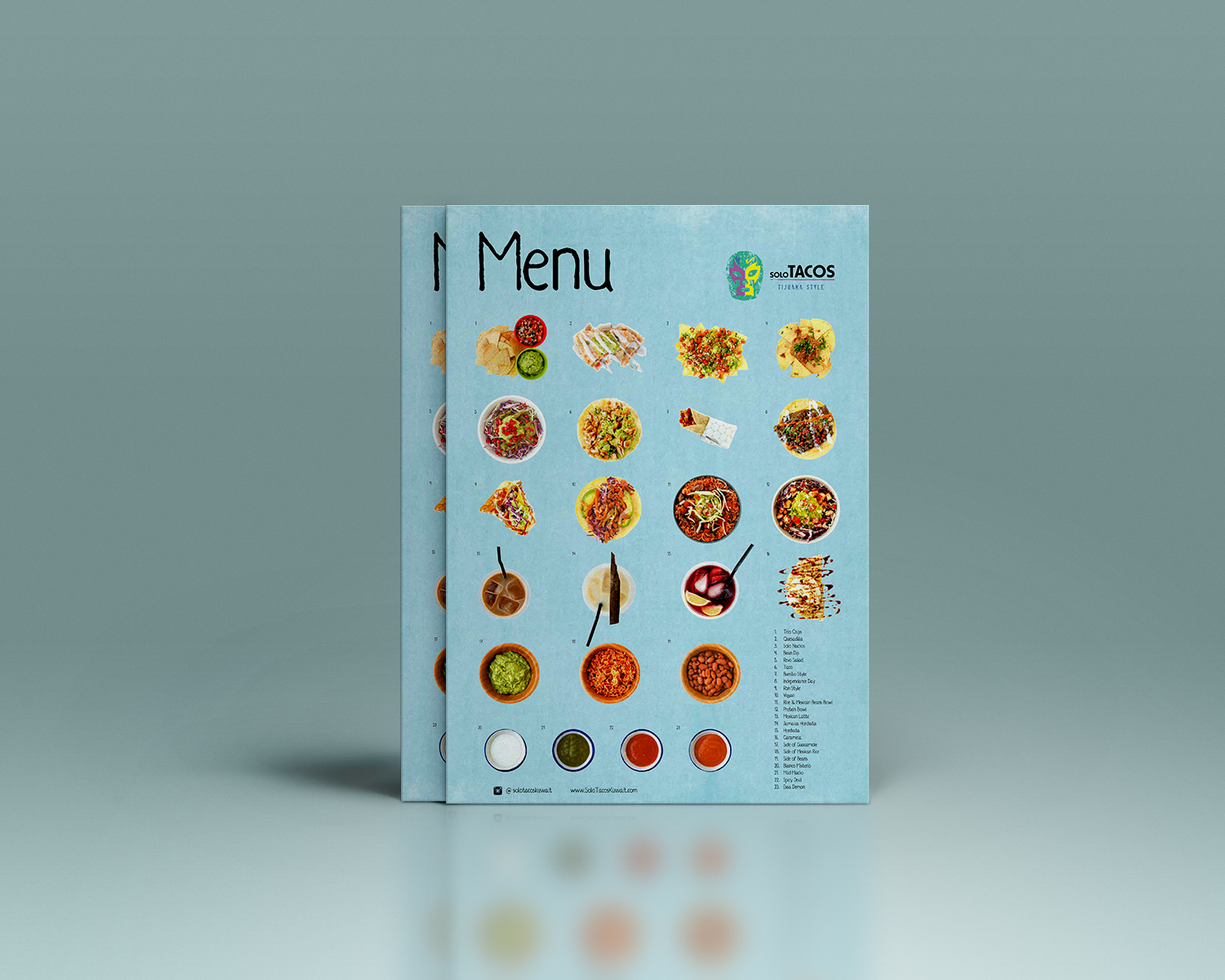 Menu Design by Hermitage Creative for Solo Tacos Tijuana Style | Design #12093870