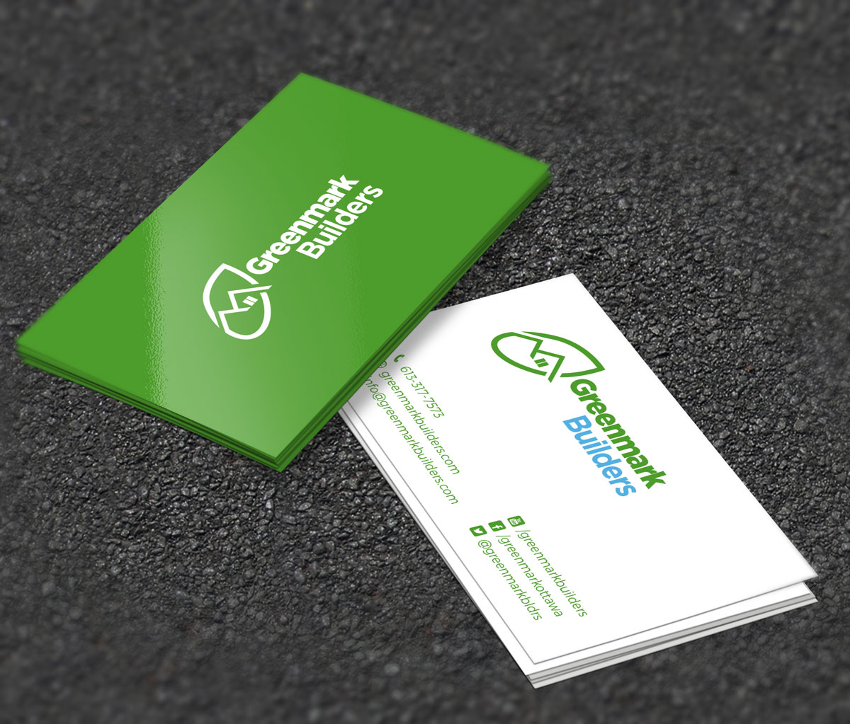 Logo Design by Sergio Coelho for Greenmark Builders Inc. | Design #12062888