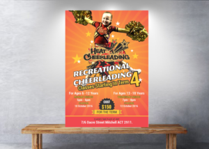 Flyer Design by uk for Heat Cheerleading | Design: #12003740