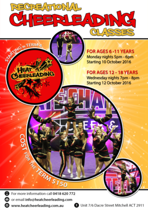 Flyer Design by Liis for Heat Cheerleading | Design #12086424