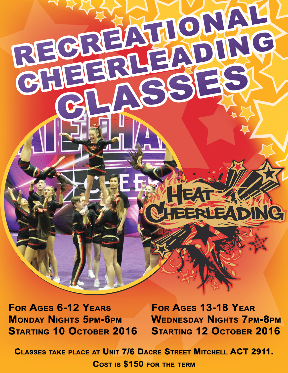 Design de Flyer par BZakDesigns pour Heat Cheerleading | Design #12018941