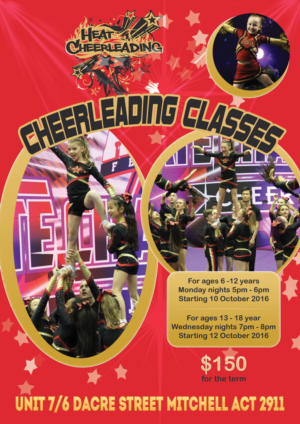 Flyer Design by leuchi for Heat Cheerleading | Design #11995069