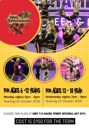 Flyer Design by Gfx.26™ for Heat Cheerleading | Design: #12014673