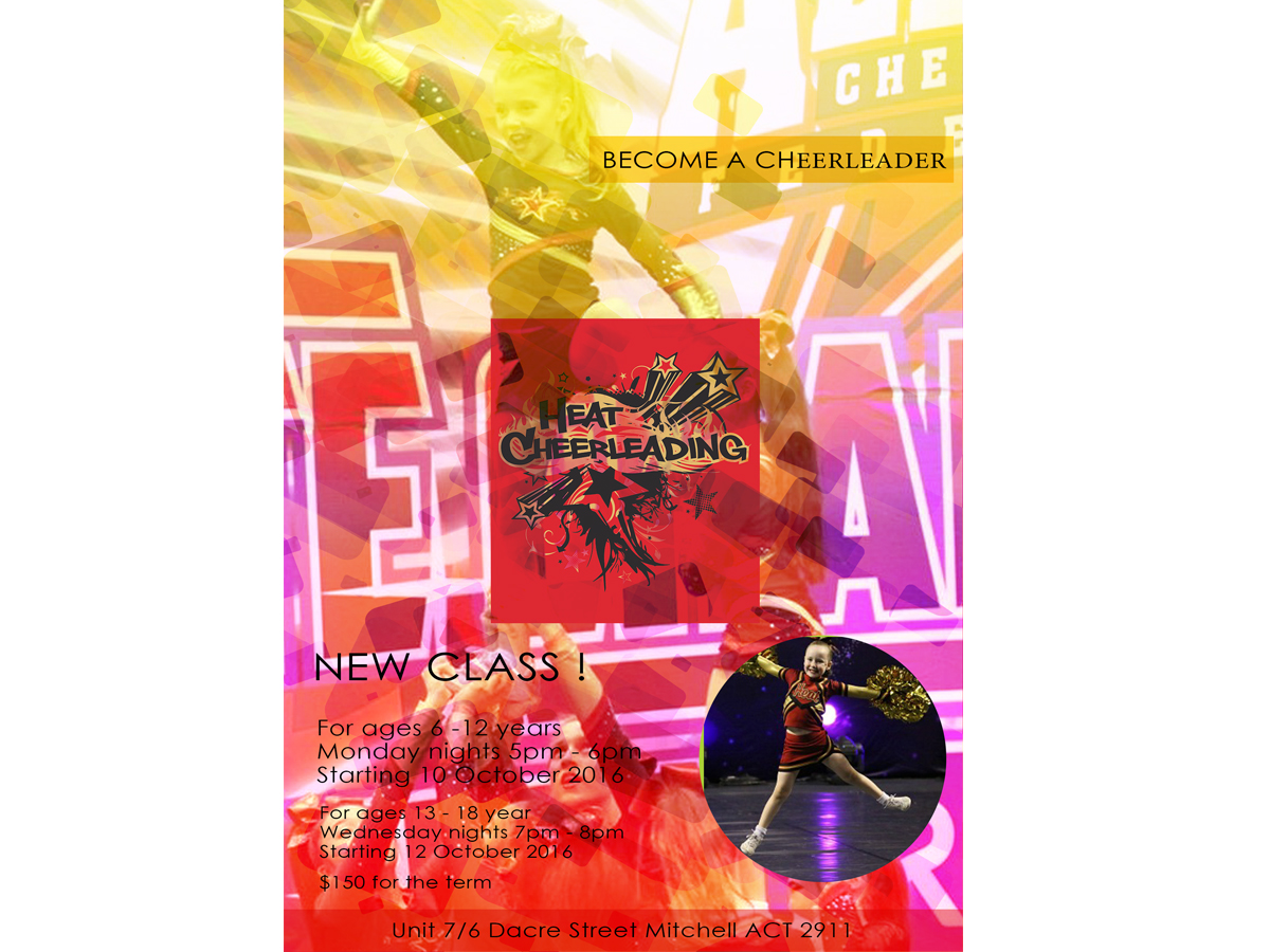 Flyer-Design von designerftf für Heat Cheerleading | Design #12029266
