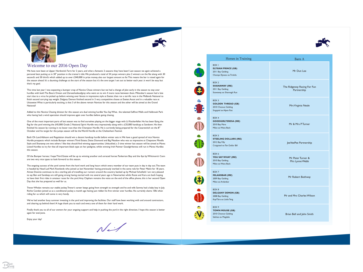 Flyer Design by Blueberry for Ridgeway Racing Ltd | Design #12005572