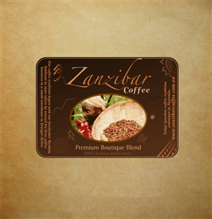 Label Design by Giovanni for Zanzibar Coffee Roasters | Design: #2392474