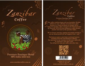 Label Design by Giovanni for Zanzibar Coffee Roasters | Design: #2399823