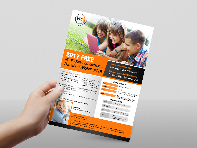 bold playful flyer design for scott rolfe by hih7 design 12000259 free flyer for scholarship programs