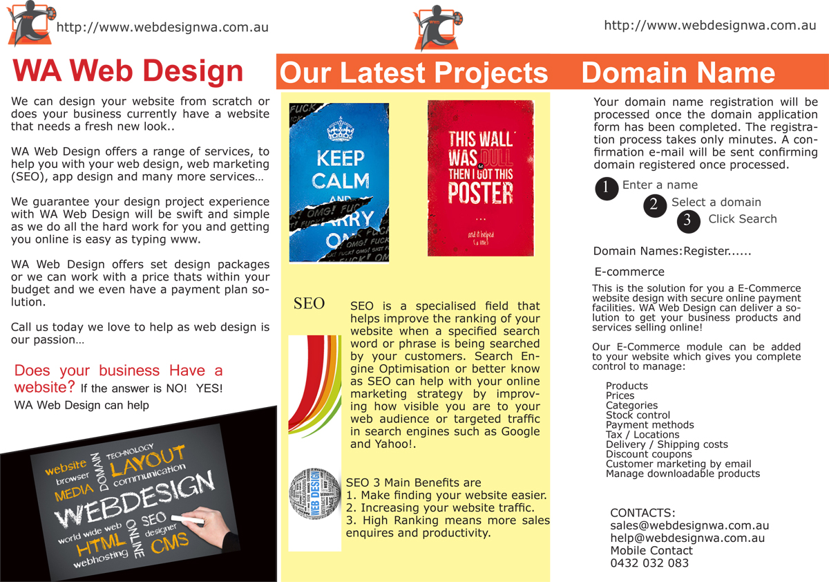 Brochure Design by Elkana Letting for The WA Computer DR | Design #2422171