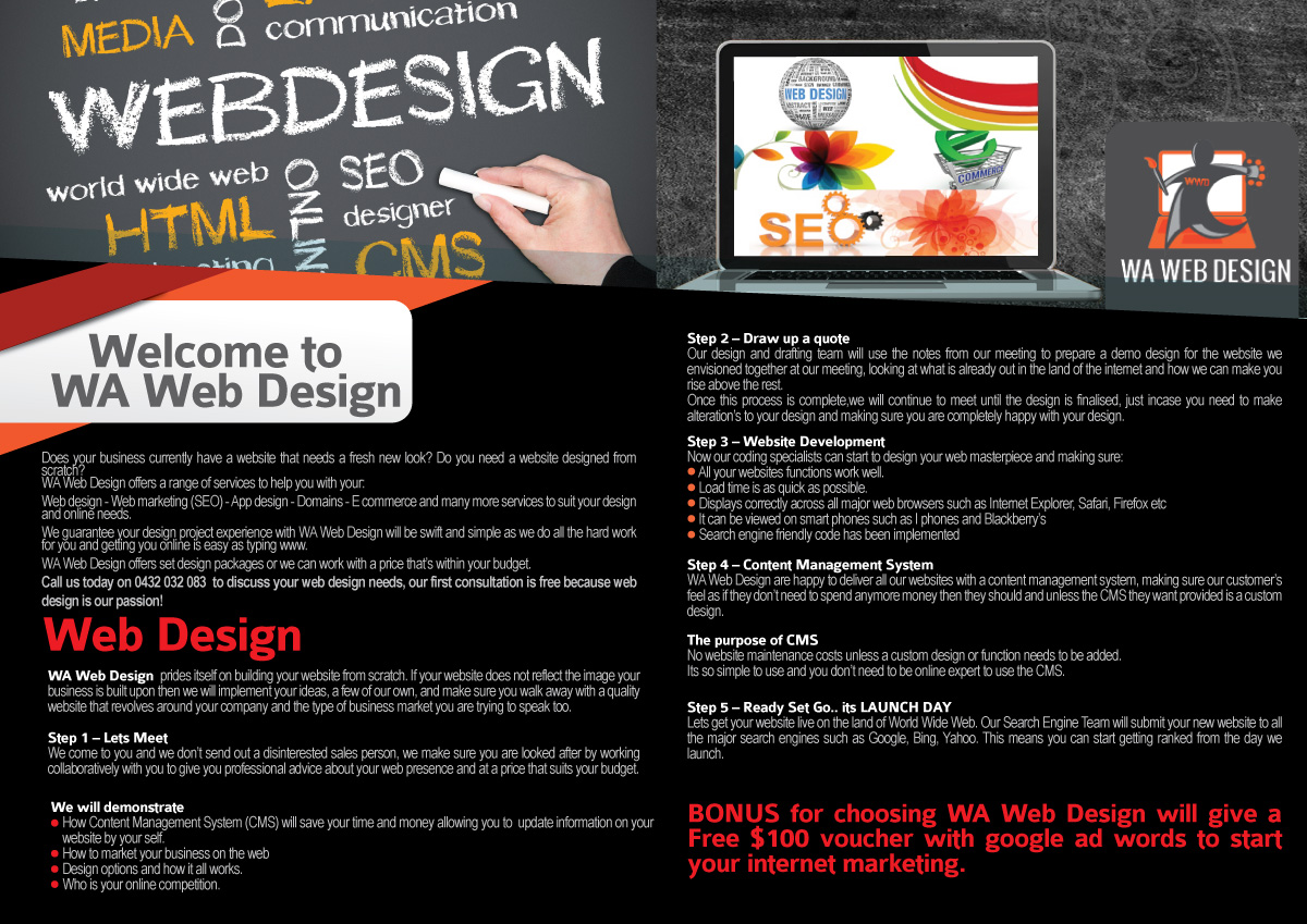 Design de Brochure par JCR pour The WA Computer DR | Design #2516019