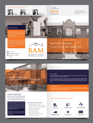 Brochure Design by alex989 for Barratt Asset Management | Design: #12108977
