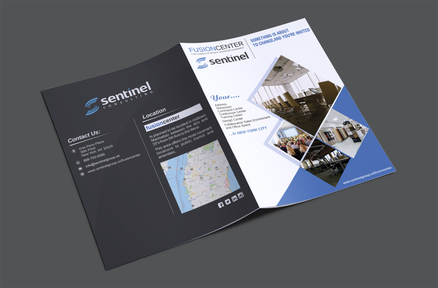 Diseño de Flyer por ecorokerz para Sentinel Consulting, LLC | Diseño #12000431