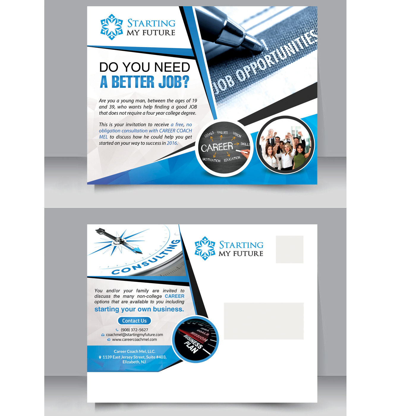 Postcard Design by creative.bugs for this project | Design #12136343