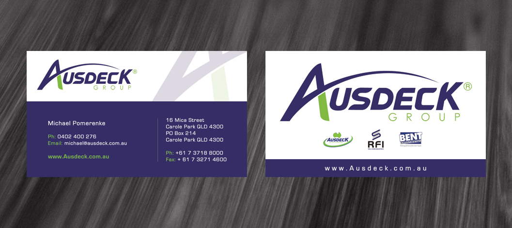 Stationery Design by diRtY.EMM for Ausdeck Group | Design #525015