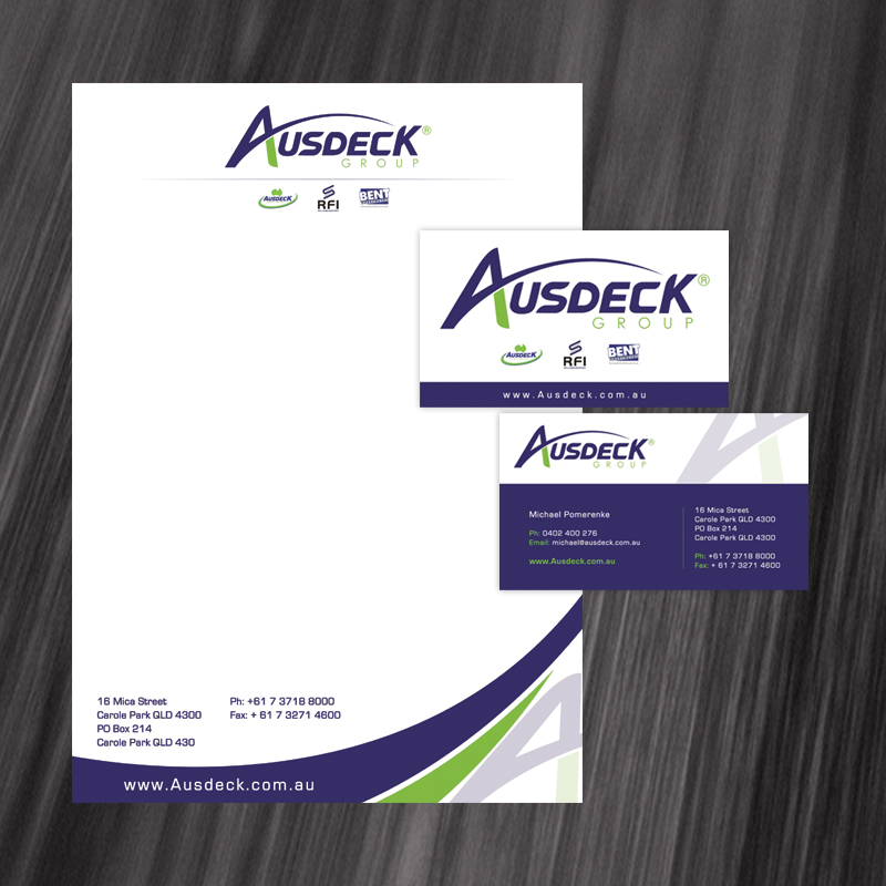 Stationery Design by diRtY.EMM for Ausdeck Group | Design #525914