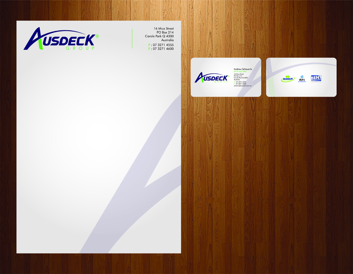 Stationery Design by DM for Ausdeck Group | Design #531934