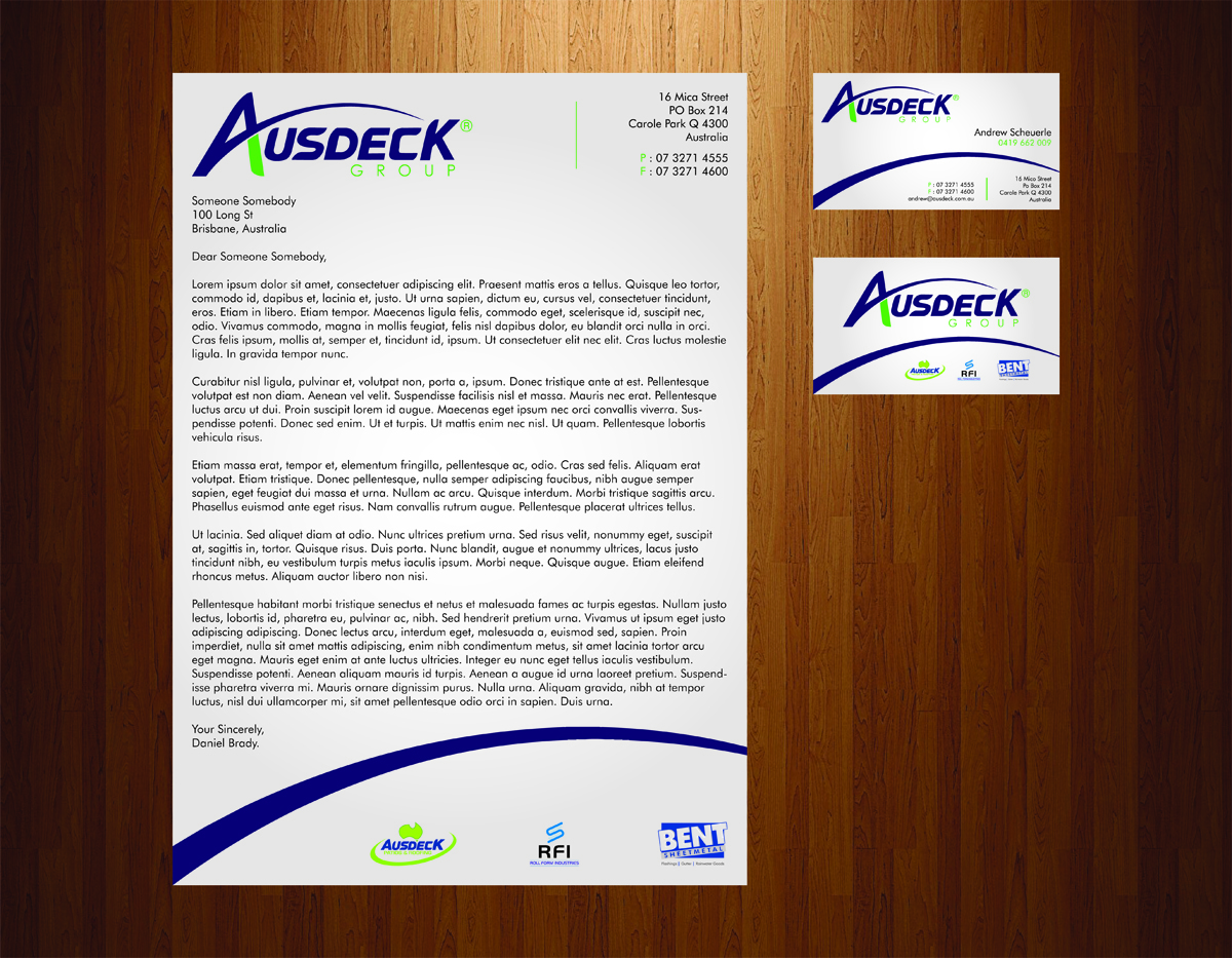 Schreibwaren-Design von DM für Ausdeck Group | Design #532407