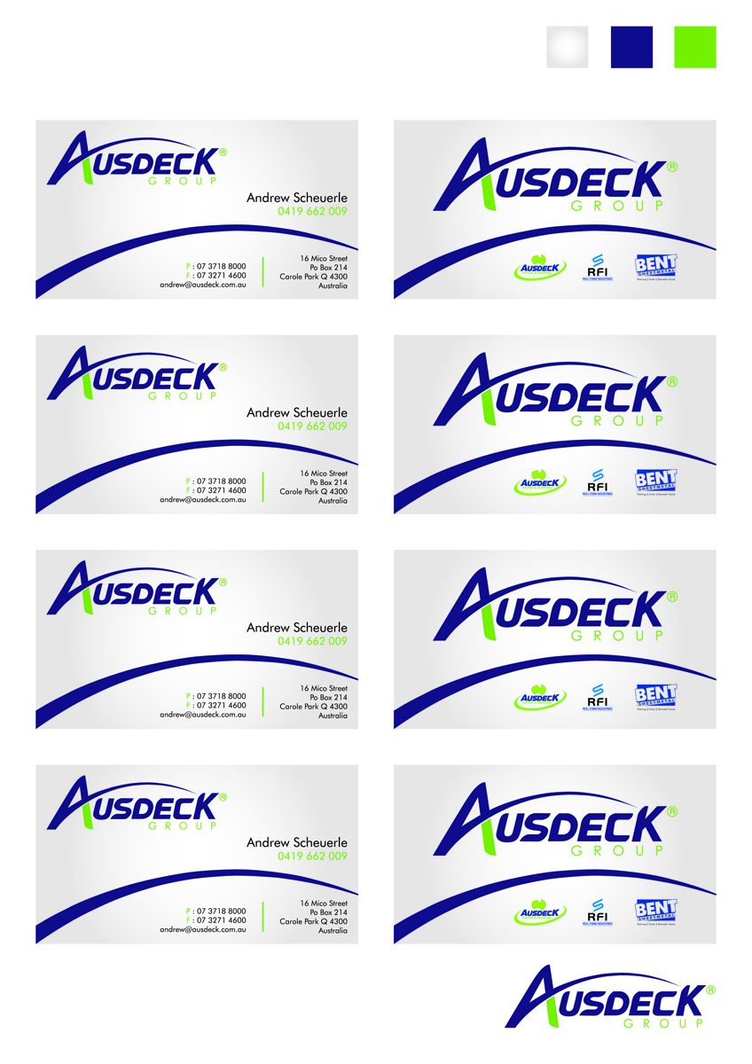 Stationery Design by DM for Ausdeck Group | Design #539983