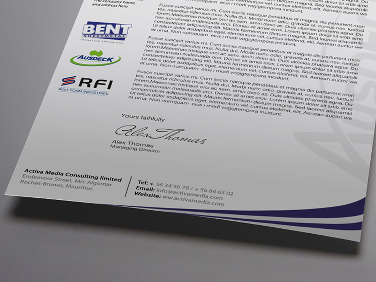 Stationery Design by Marvel Medias for Ausdeck Group | Design #531327