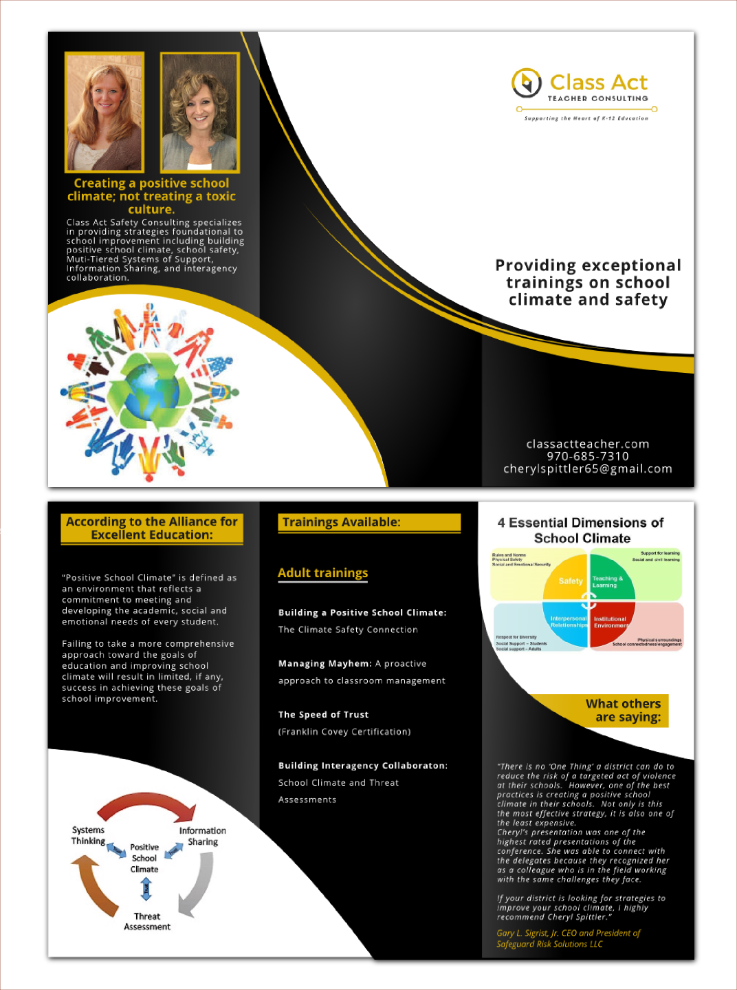 Flyer Design by Giovanni for Class Act Safety Consulting, LLC | Design #12054666