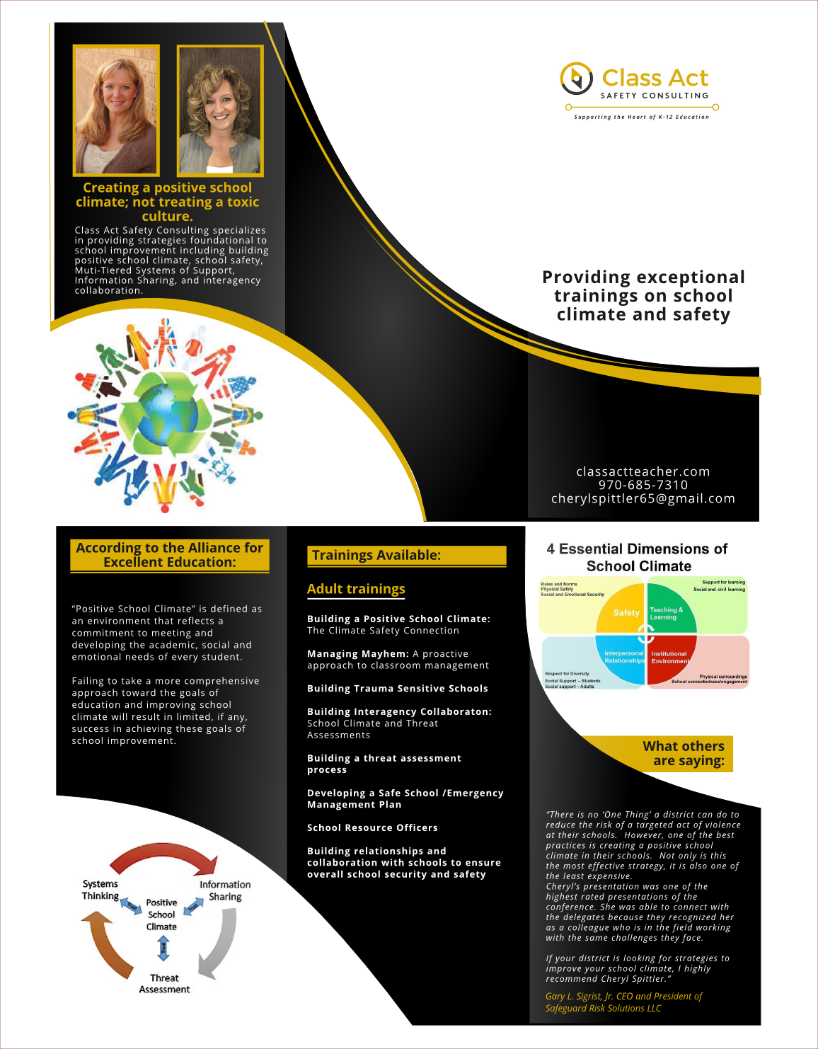 Flyer Design by Giovanni for Class Act Safety Consulting, LLC | Design #12068524