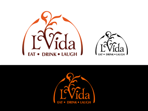 LaVida Eat Drink laugh | Logo Design by Soho