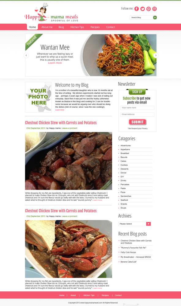 Wordpress Design by Chikki for this project | Design #2467826
