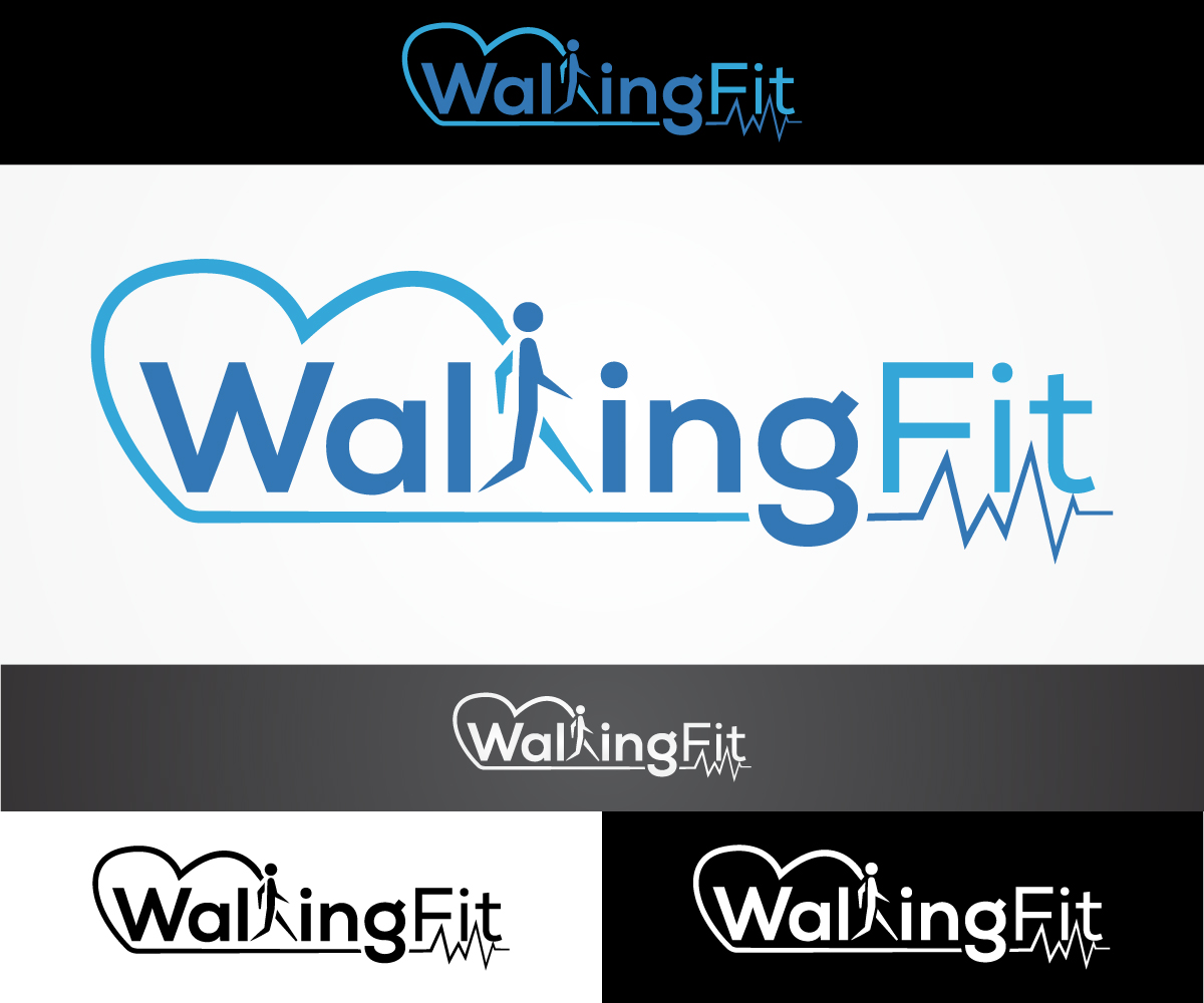 Logo Design by sangeloenriquez for WalkingFit | Design #12068254
