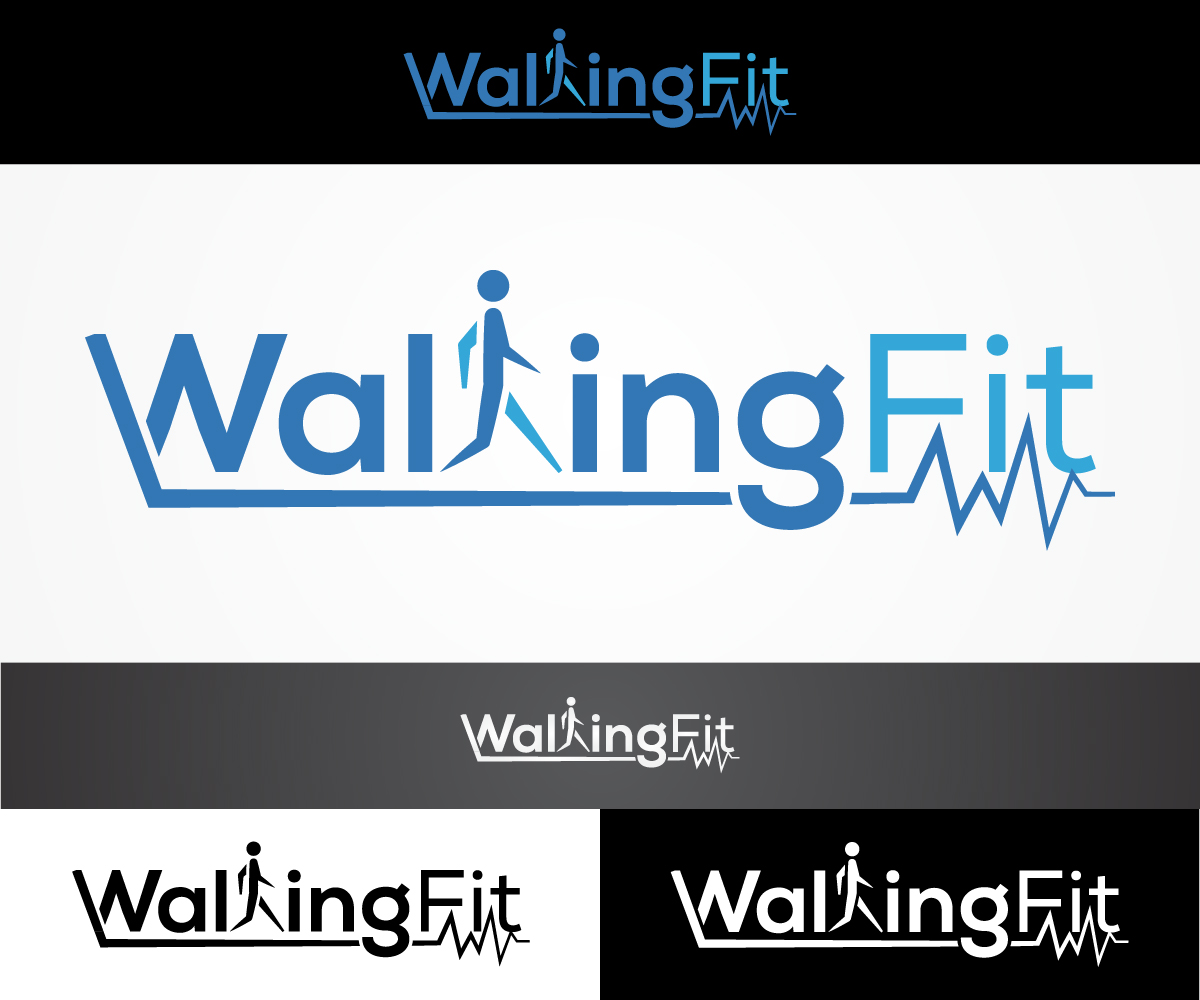 Logo Design by sangeloenriquez for WalkingFit | Design #12076377