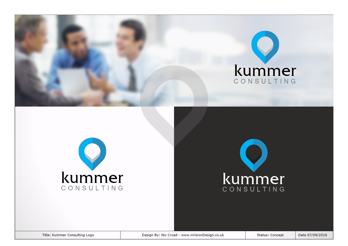 Logo Design by nvisiondesign.co.uk for Kummer Consulting GmbH | Design #12004990