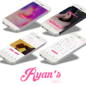 a mobile app for beauty salon professional to publish their service and customers to book service | App Design by DesignerExp