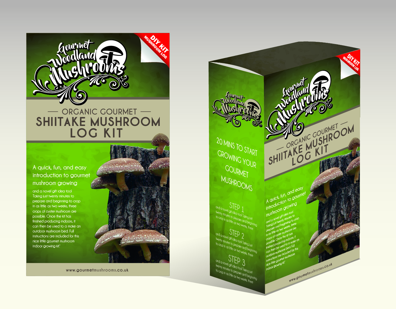 Packaging Design by Garth Jones for Gourmet Woodland Mushrooms | Design #12052850