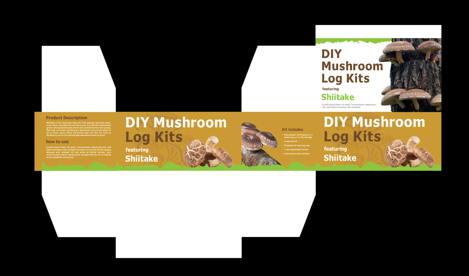 Packaging Design by pivotaldesign.biz for Gourmet Woodland Mushrooms | Design #12102552