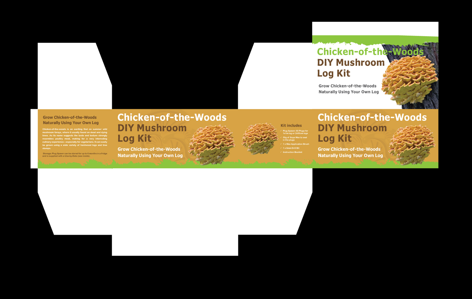 Packaging Design by pivotaldesign.biz for Gourmet Woodland Mushrooms | Design #12118092