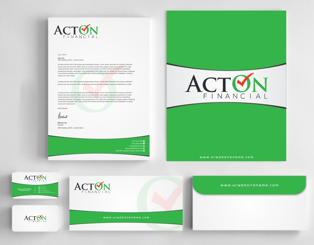Design de Papeterie par AwsomeD pour ActOn Financial | Design #12031881